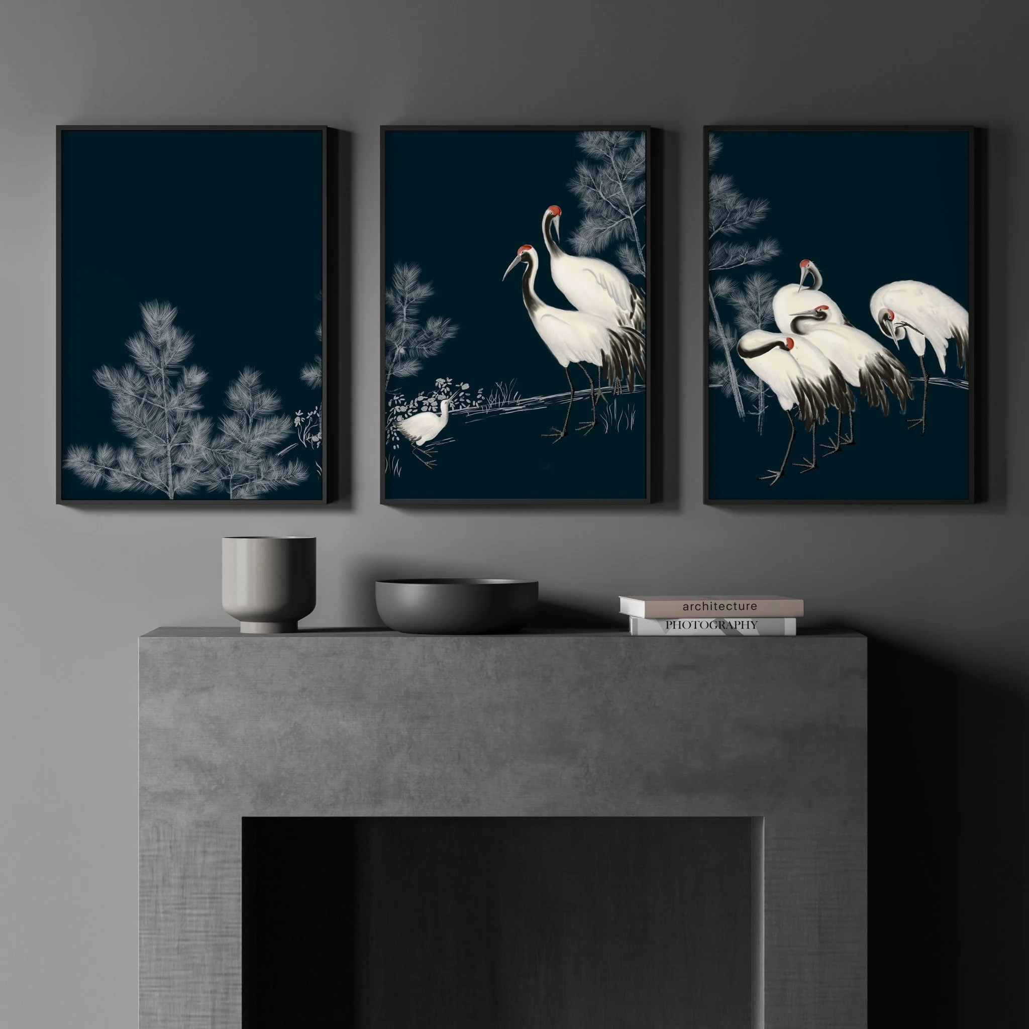 Living Room Gallery Wall | Set of 3 Asian Inspired Wall art Prints - Image 6