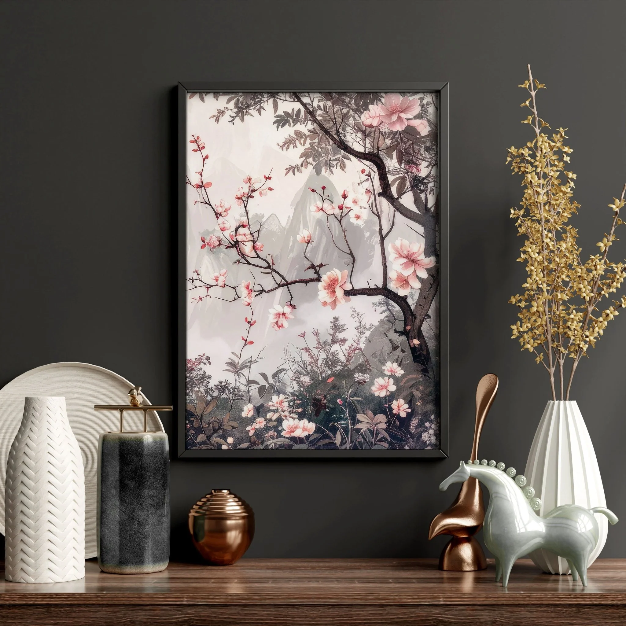 Living Room Picture Wall | Set of 3 Chinoiserie Wall art Prints - Image 14