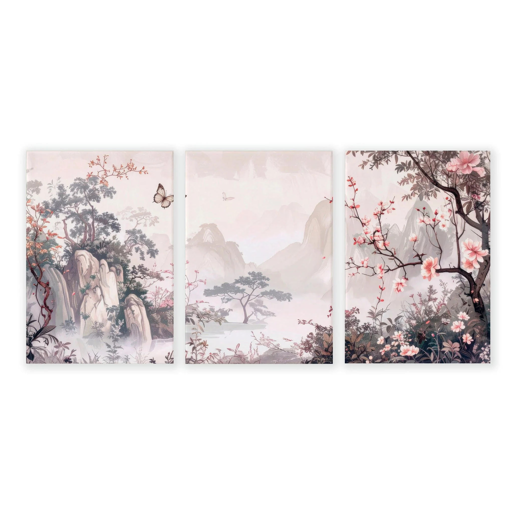 Living Room Picture Wall | Set of 3 Chinoiserie Wall art Prints - Image 18