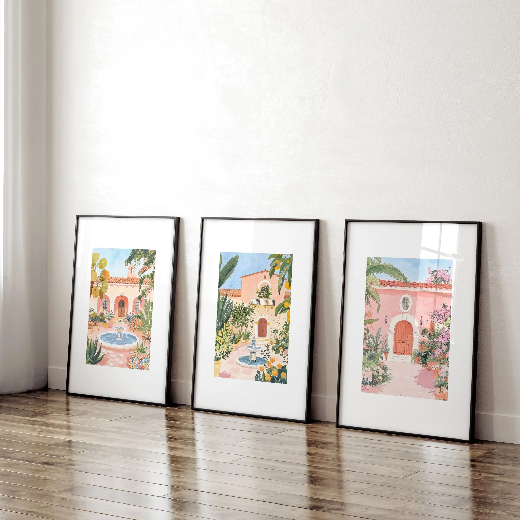 Living Room Pictures Decoration | Set of 3 Beach Decor Wall art Prints - Image 4