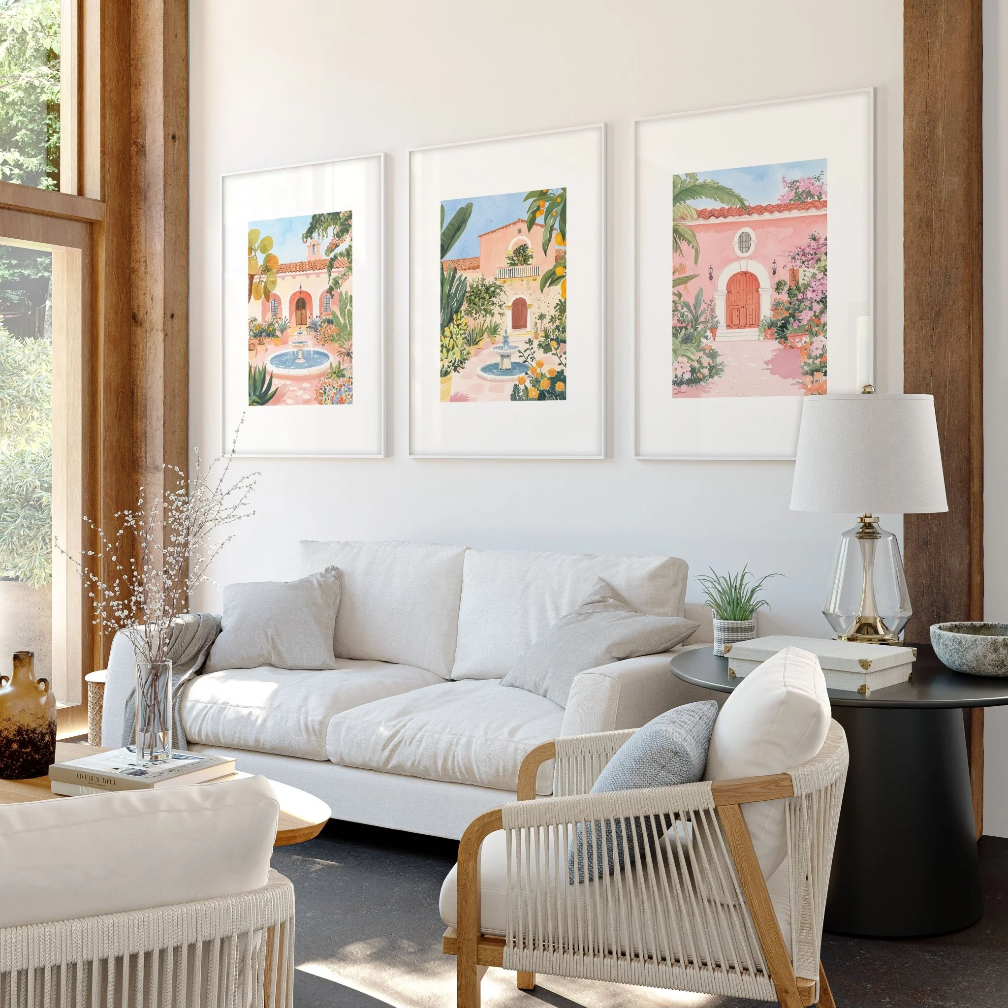 Living Room Pictures Decoration | Set of 3 Beach Decor Wall art Prints - Image 6