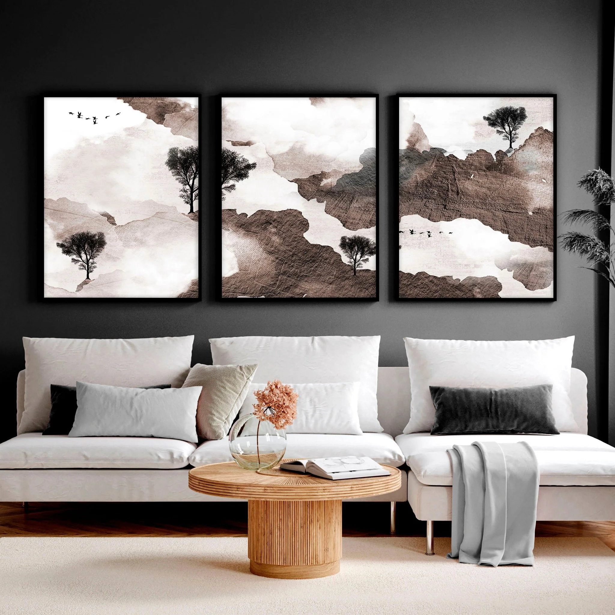 Living room pictures for the walls | set of 3 art prints - Image 5