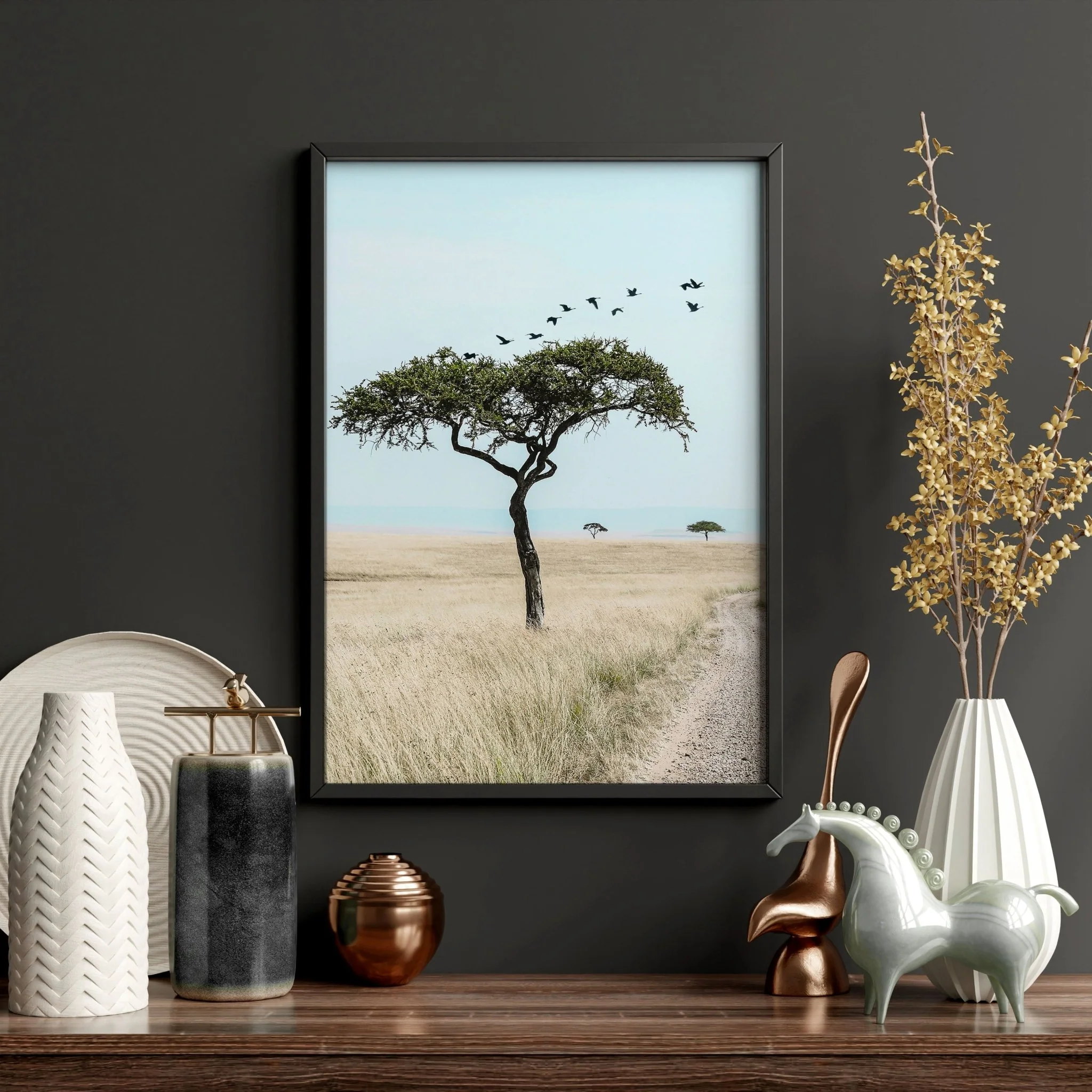 Living Room Wall Art Canvas | Set of 3 African Wildlife Wall art Prints - Image 11
