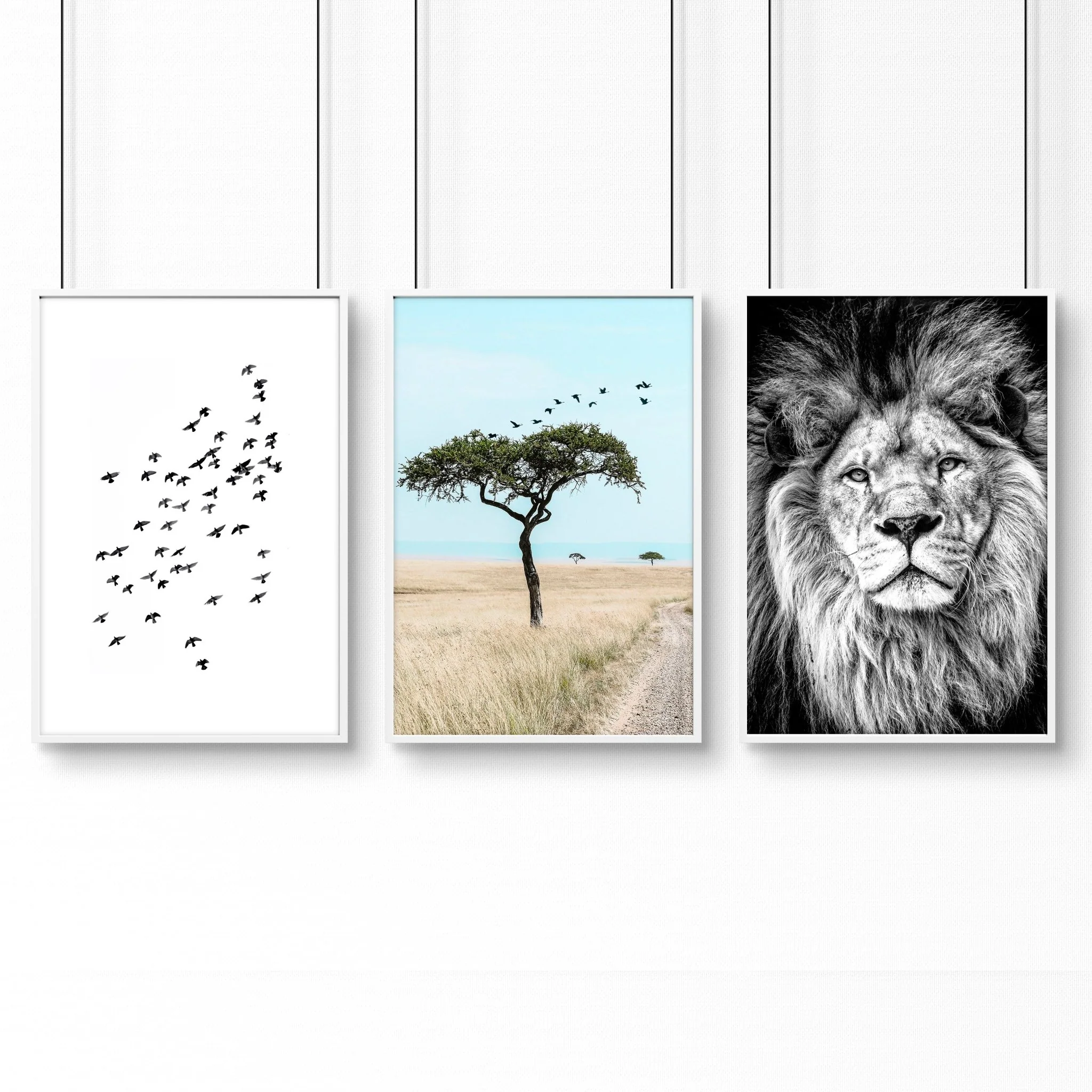 Living Room Wall Art Canvas | Set of 3 African Wildlife Wall art Prints - Image 15