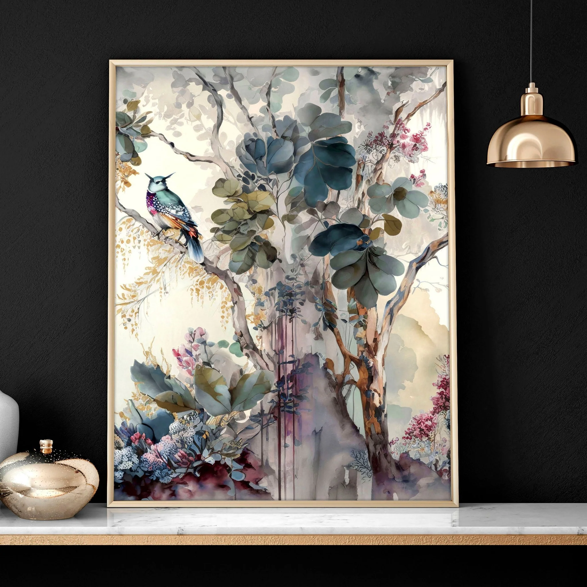 Living room wall art decor | set of 3 Chinoiserie wall art prints - Image 4