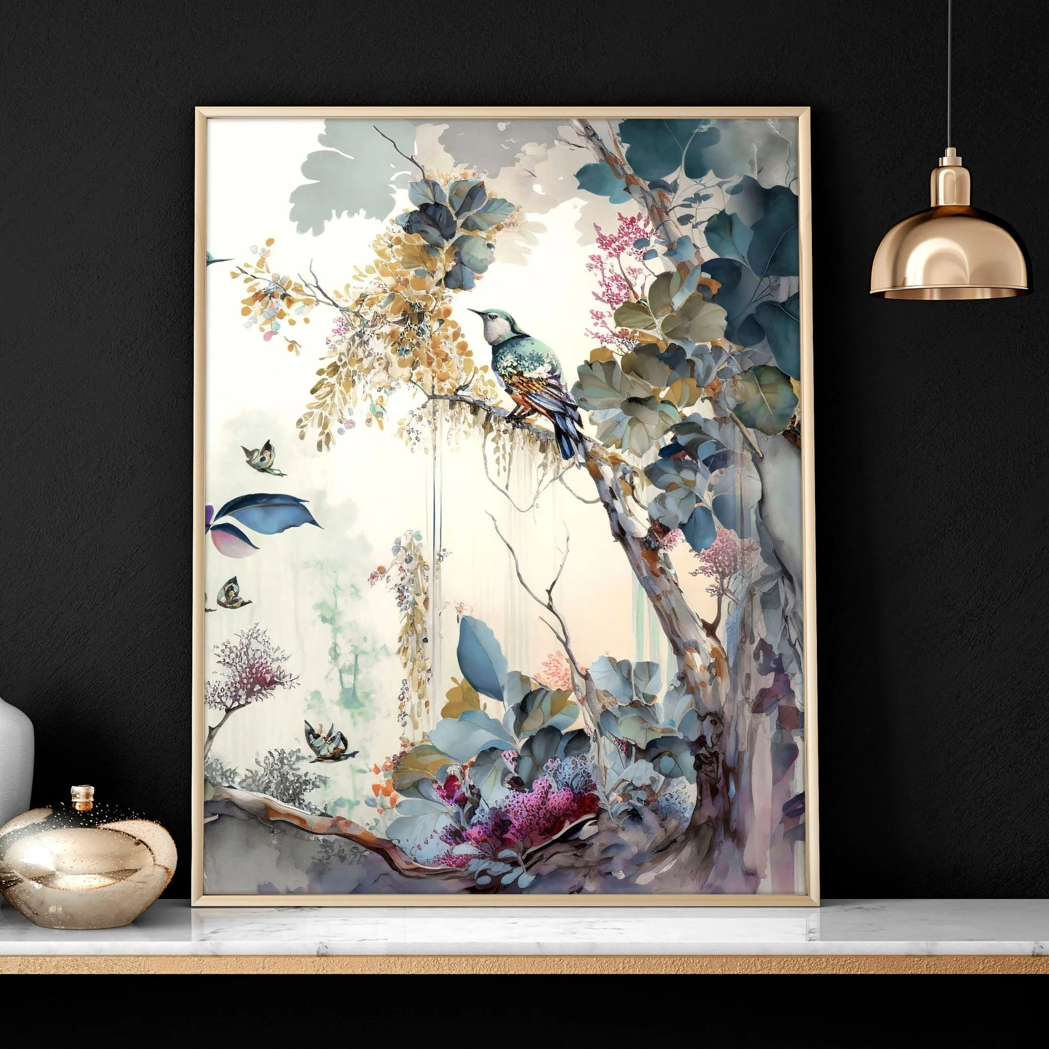 Living room wall art decor | set of 3 Chinoiserie wall art prints - Image 6