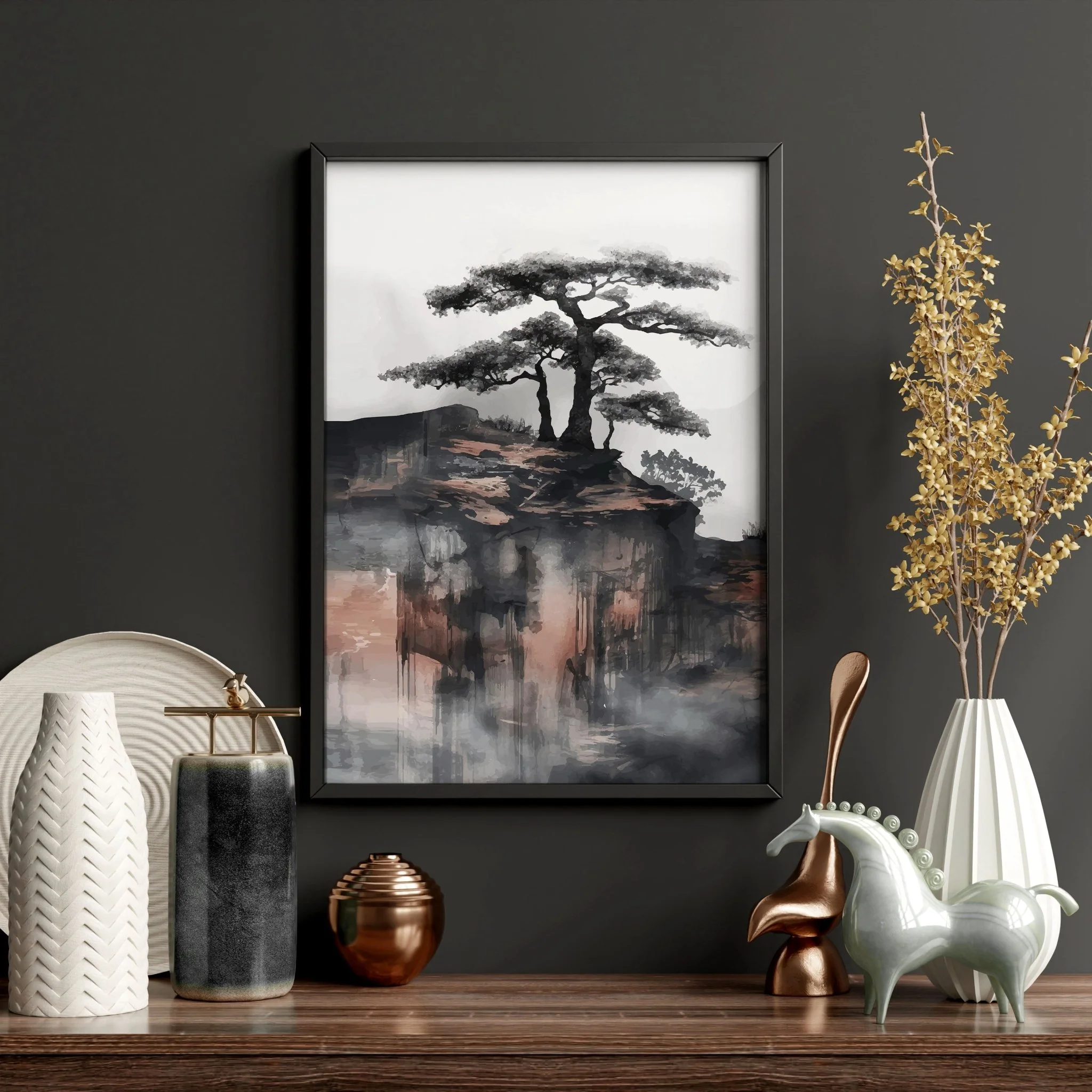 Living Room Wall Decoration | Set of 3 Asian Inspired Wall art Prints - Image 15