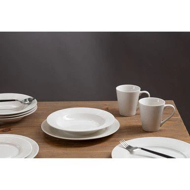 Livorno 16 Pc Ribbed Dinner Set - Image 10