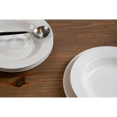 Livorno 16 Pc Ribbed Dinner Set - Image 12