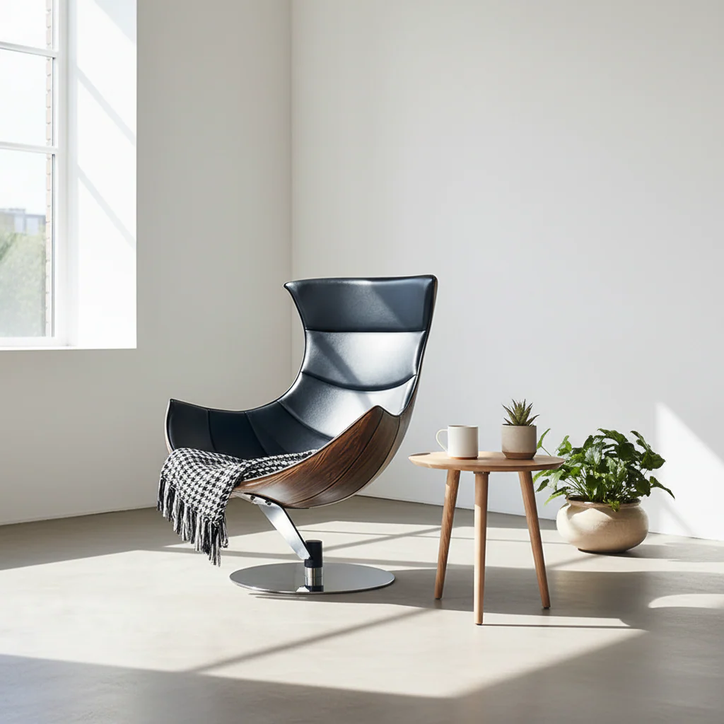 Lobster Lounge Chair, Black - Image 3