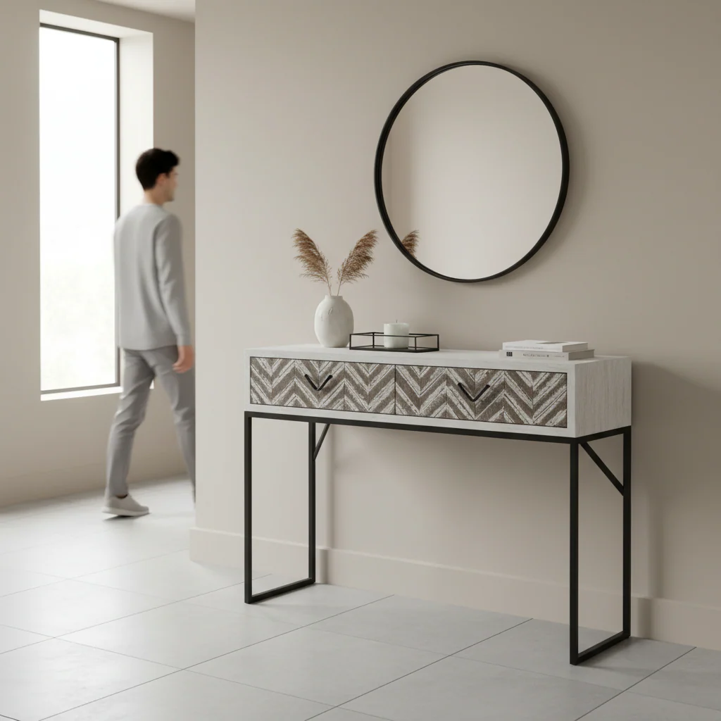 Lombok 2 Drawer Console Table - Image 2