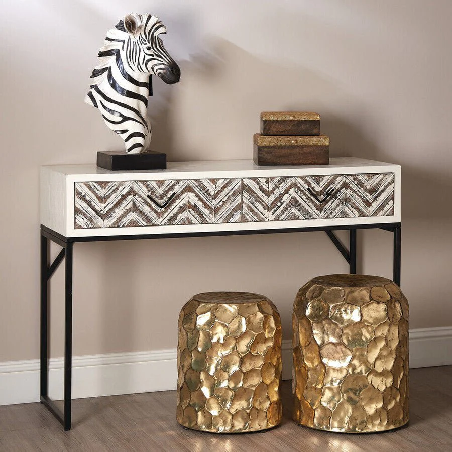 Lombok 2 Drawer Console Table - Image 5