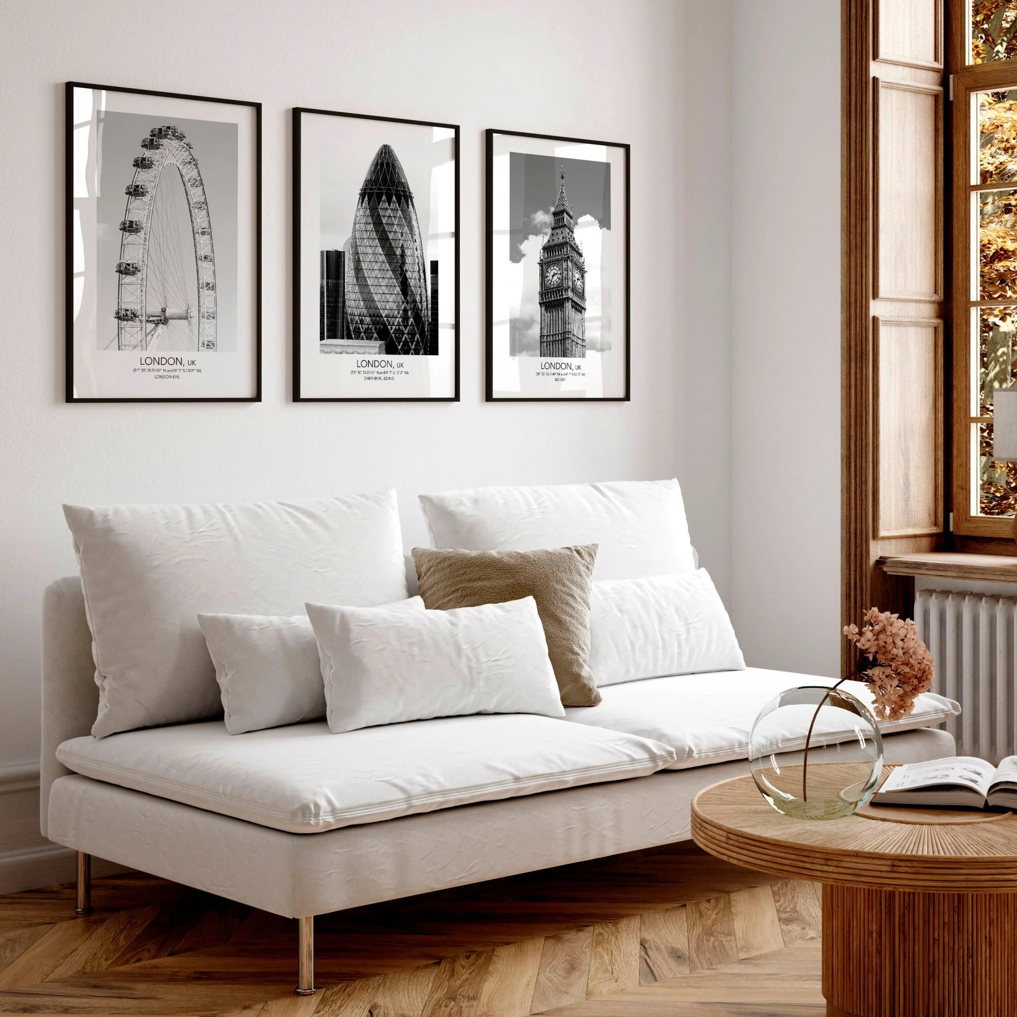 Wall pictures for living room ideas | set of 3 London wall art prints - Image 4