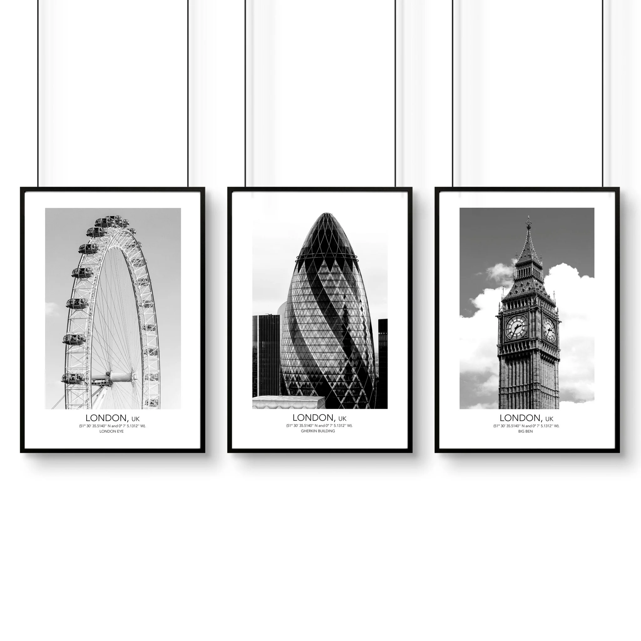 Wall pictures for living room ideas | set of 3 London wall art prints - Image 8