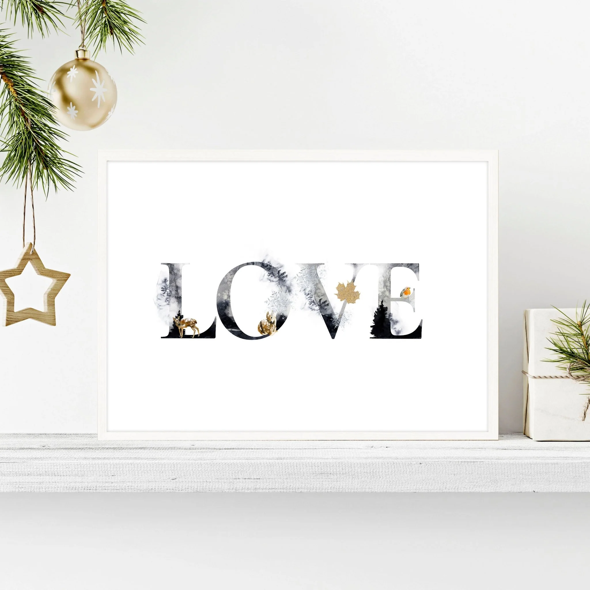 Love wall art for Christmas decor - Image 2