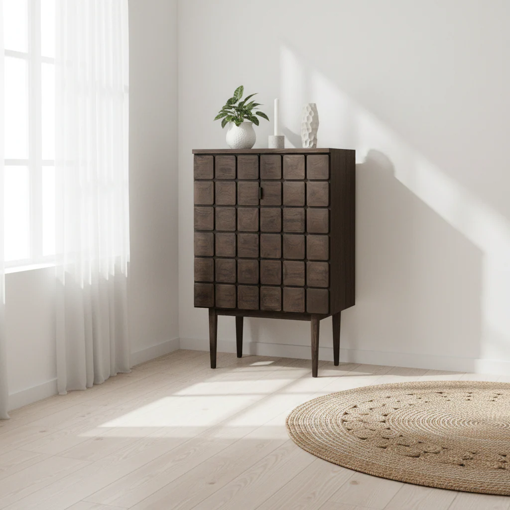 Lucca Recycled Dark Oak Cabinet - Image 4