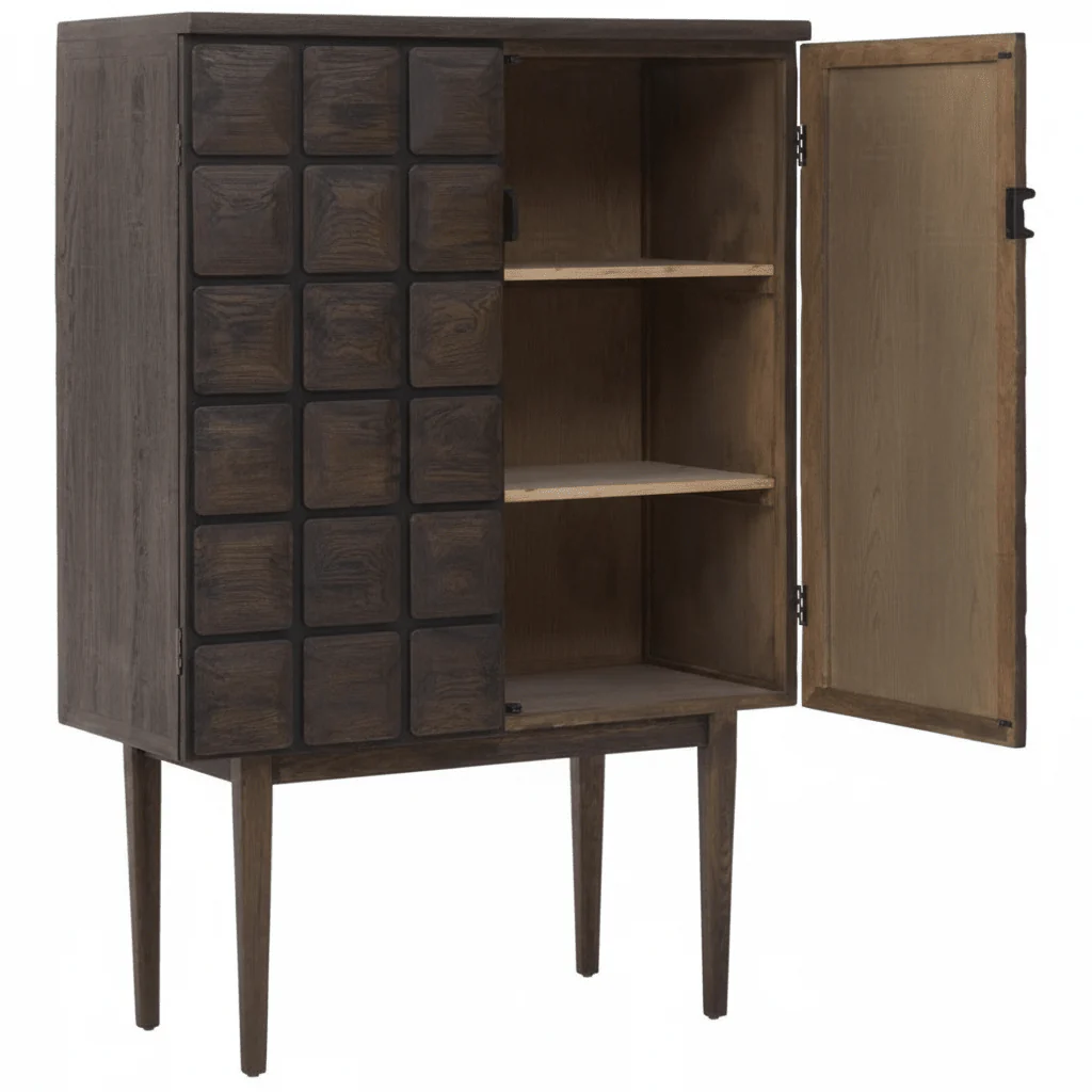 Lucca Recycled Dark Oak Cabinet - Image 8