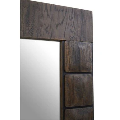Lucca Recycled Dark Oak Floor Mirror - Image 8