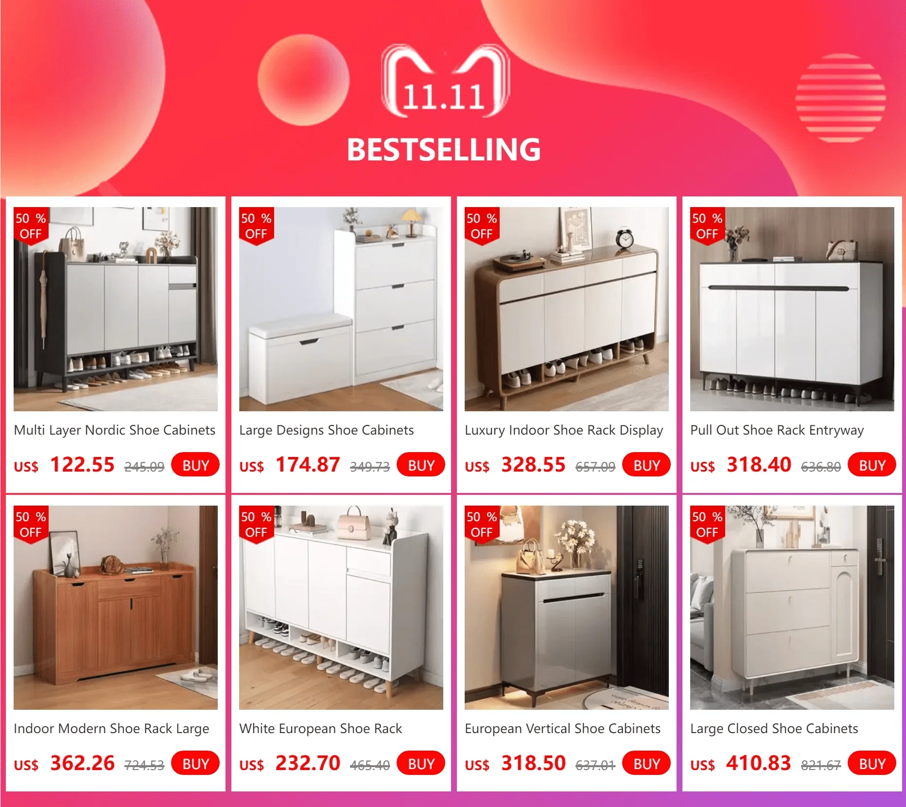 Luxury Indoor Shoe Rack Display Space Saving Drawers Shelf Shoe Rack Nordic Storage Cabinet Meuble Chaussures Home Furnitures - Image 7