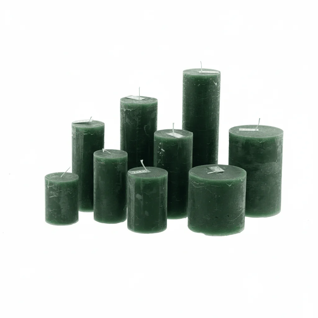 LUXURY RUSTIC CANDLE - DARKGREEN - Image 3