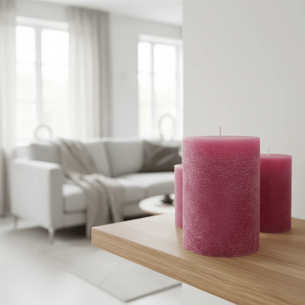 LUXURY RUSTIC CANDLE - FUCHSIA - Image 4
