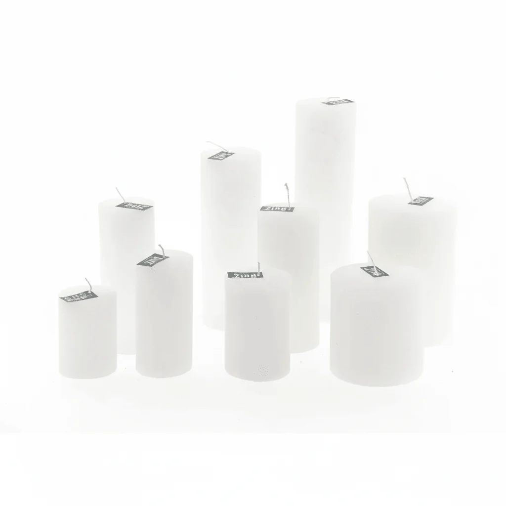 LUXURY RUSTIC CANDLE - WHITE - Image 3