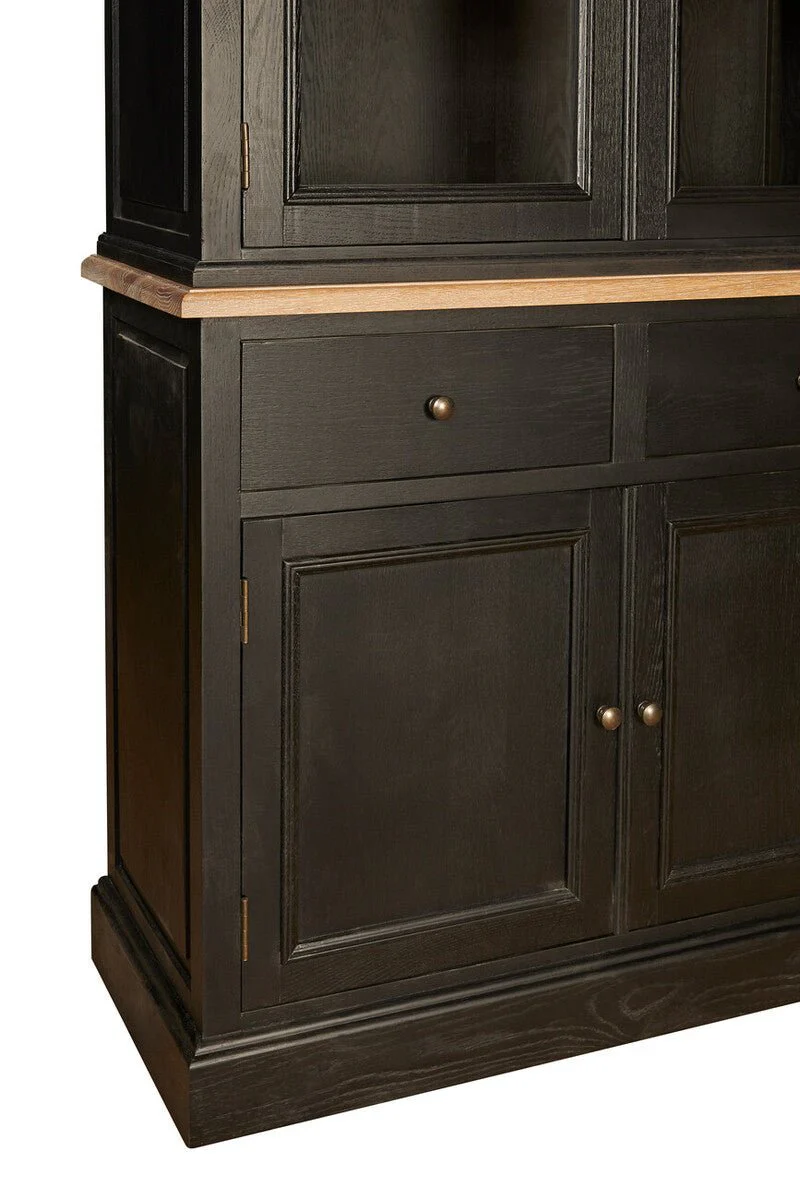 Lyon Black Oak Wood Large Cabinet - Image 19