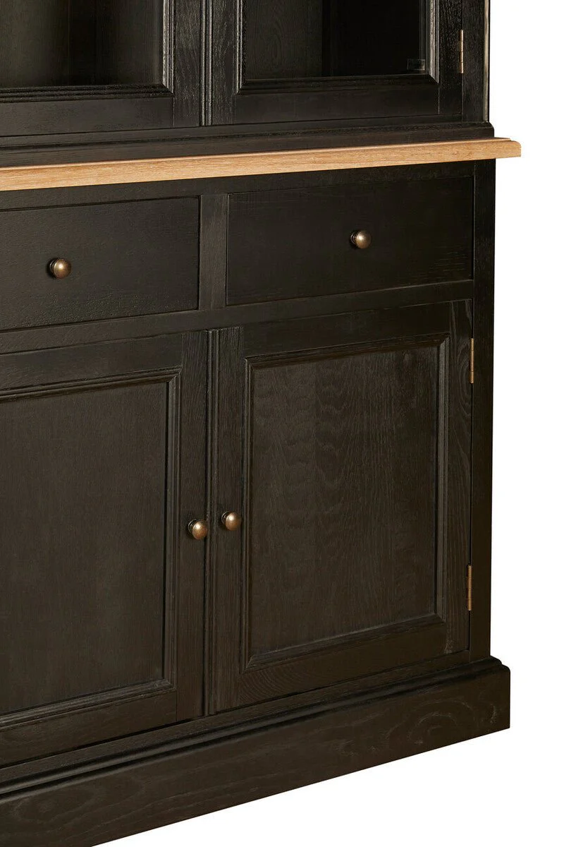 Lyon Black Oak Wood Large Cabinet - Image 20