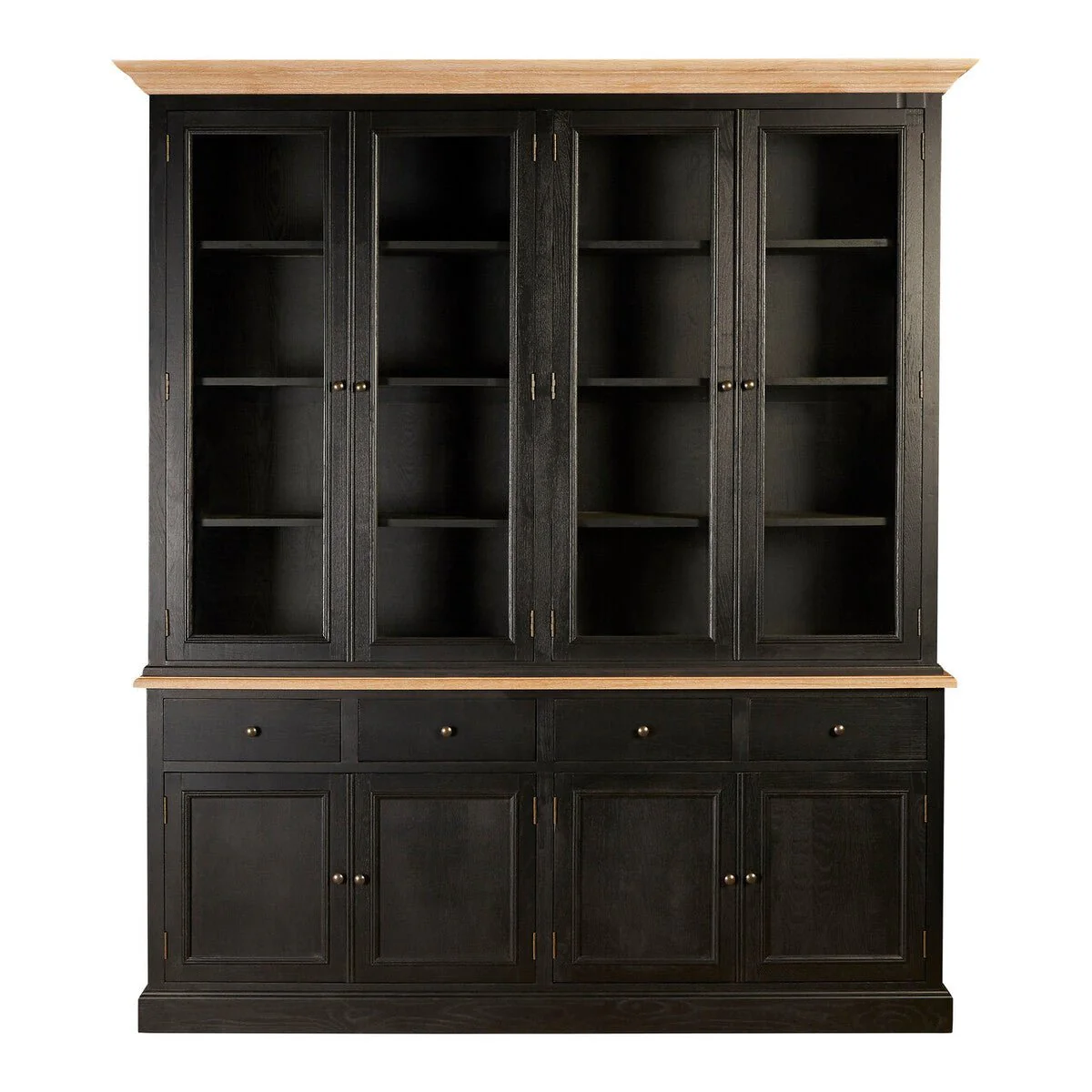 Lyon Black Oak Wood Large Cabinet - Image 5