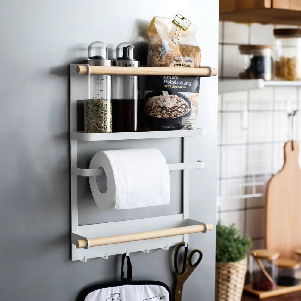 Magnetic Adsorption Refrigerator Side Rack Wall-mounted Multi-function Storage Holder - Image 2