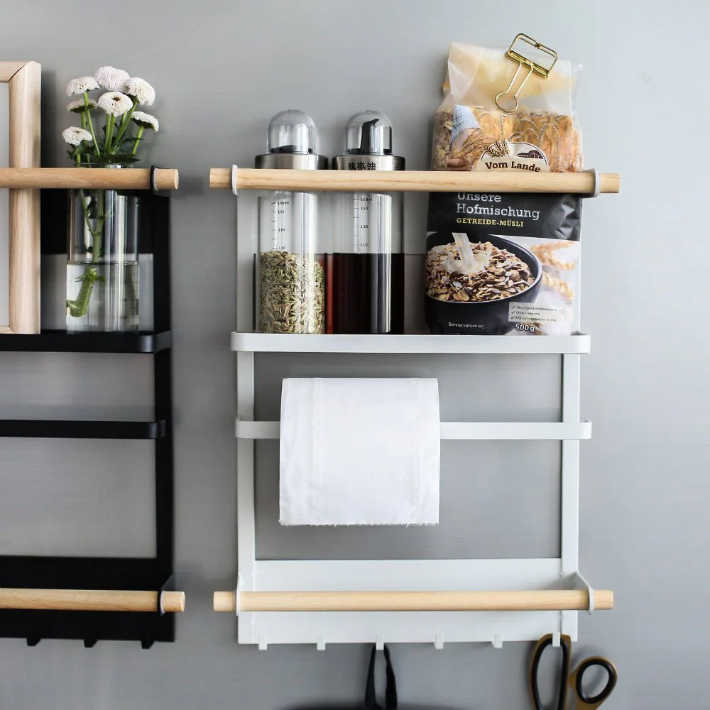 Magnetic Adsorption Refrigerator Side Rack Wall-mounted Multi-function Storage Holder - Image 3