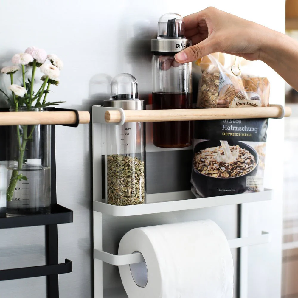 Magnetic Adsorption Refrigerator Side Rack Wall-mounted Multi-function Storage Holder - Image 4