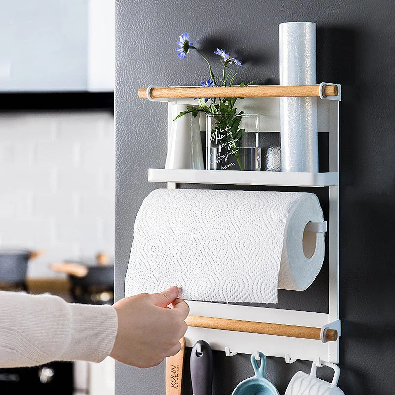 Magnetic Adsorption Refrigerator Side Rack Wall-mounted Multi-function Storage Holder - Image 7