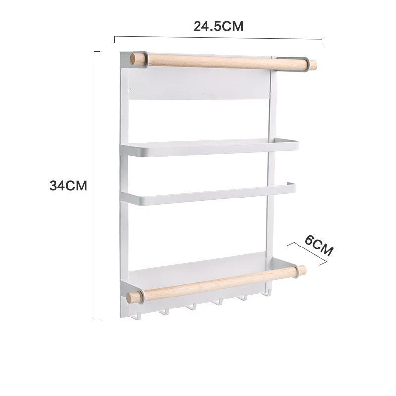 Magnetic Adsorption Refrigerator Side Rack Wall-mounted Multi-function Storage Holder - Image 9