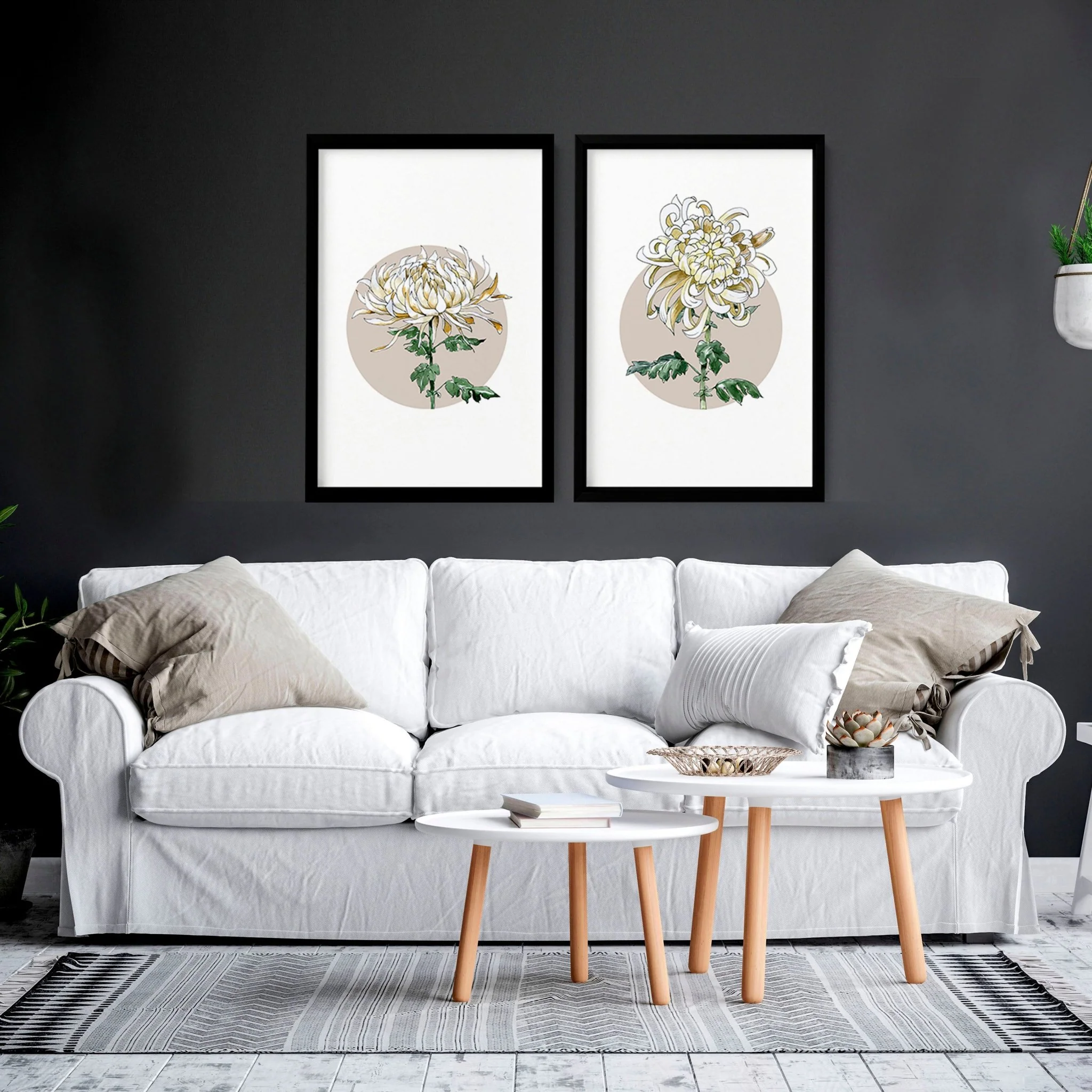 Magnolia Painting | set of 2 wall art prints - Image 2