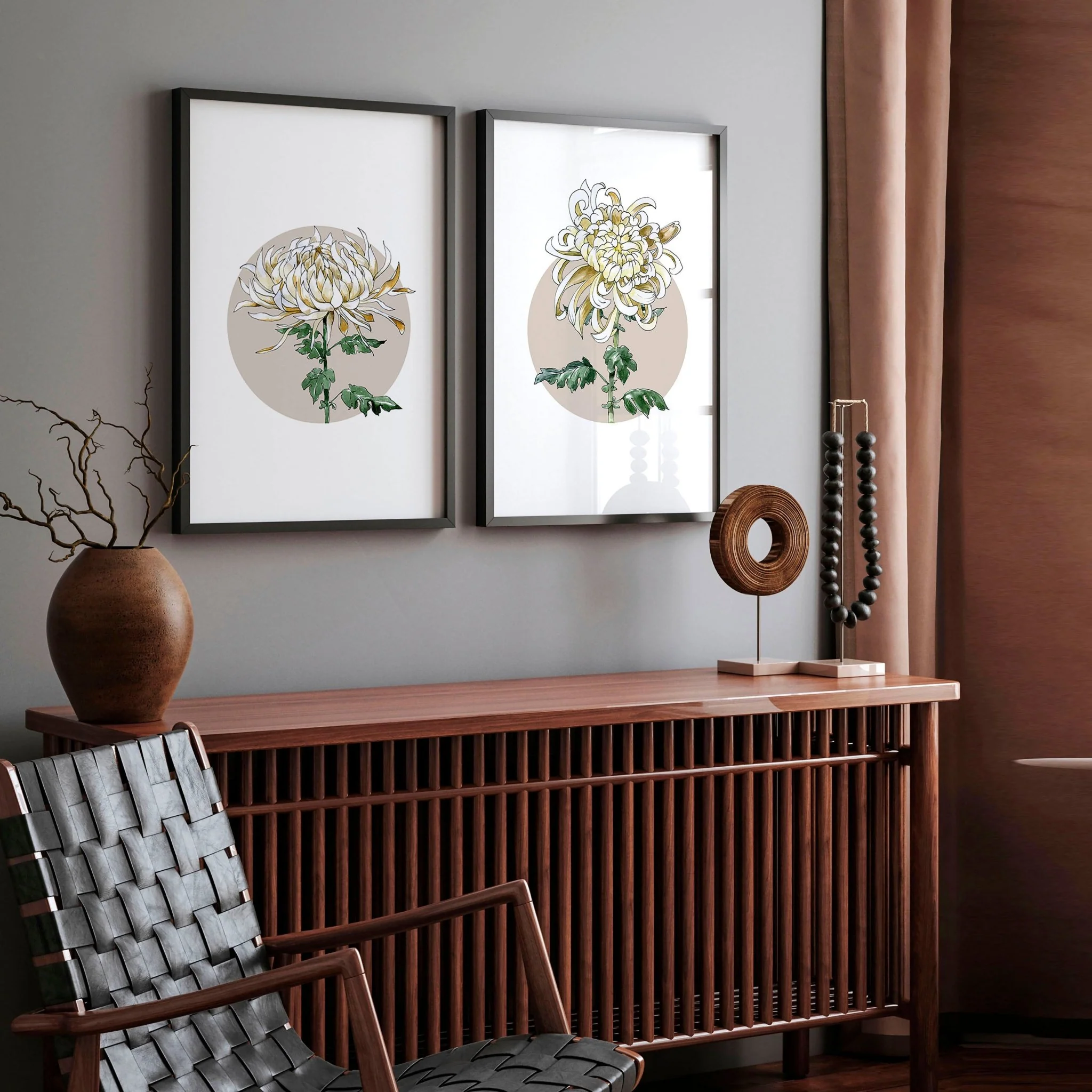 Magnolia Painting | set of 2 wall art prints - Image 3