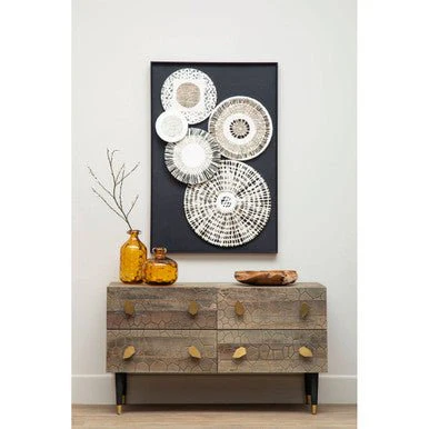 Malay Four Drawer Recycled Elm Wood Chest - Image 13