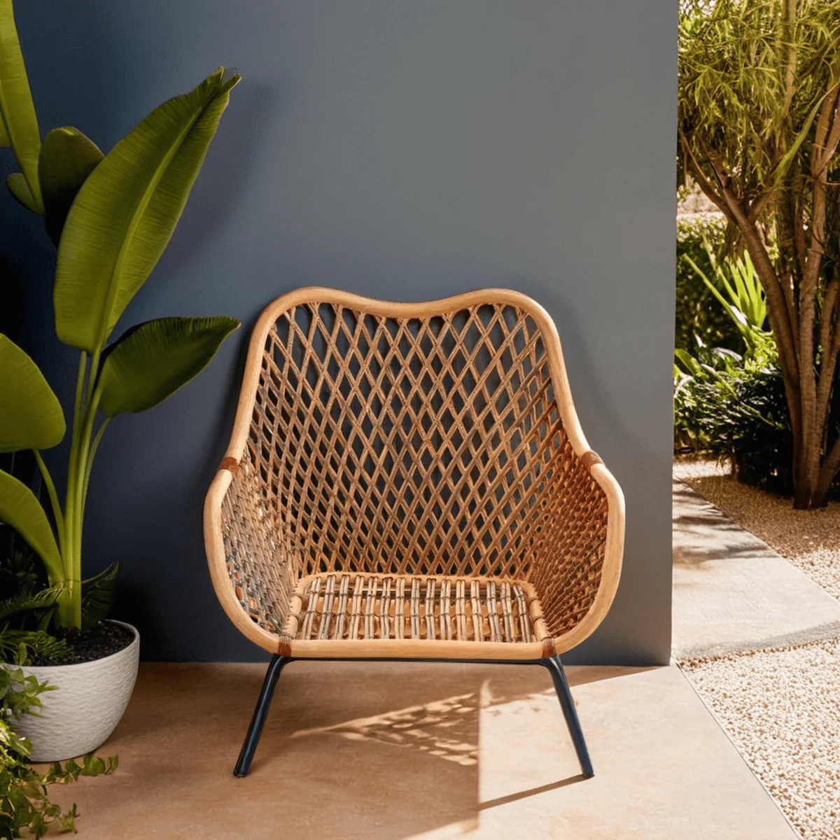 Manado Black Iron Frame Chair - Image 6