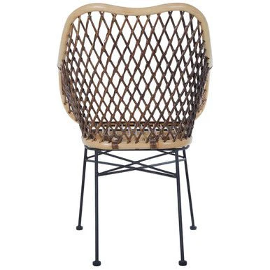Manado Natural Rattan and Metal Chair - Image 9