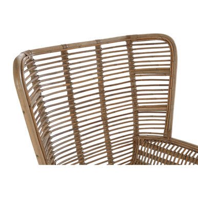 Manado Natural Rattan Lounge Chair And Footstool - Image 9