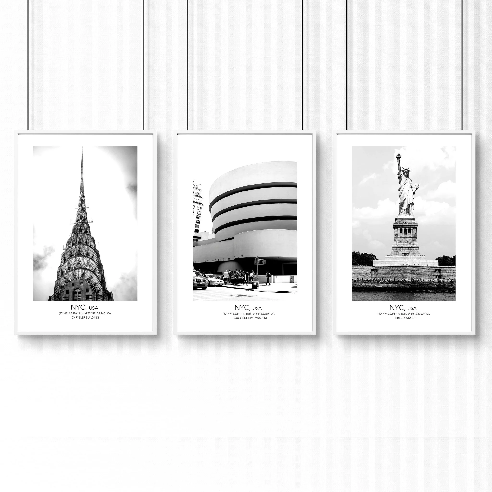 Black and white prints | set of 3 Manhattan wall art - Image 8