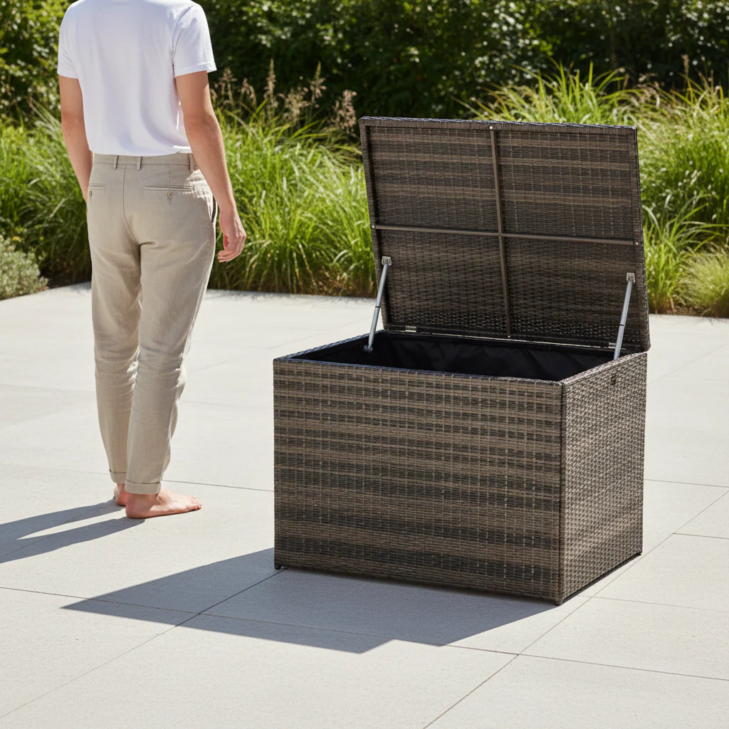 Marbella Rattan Cushion Box L.105 x W.76 x H.72cm - Image 2