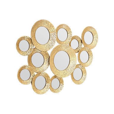 Marcia Hammered Gold Wall Mirror - Image 6