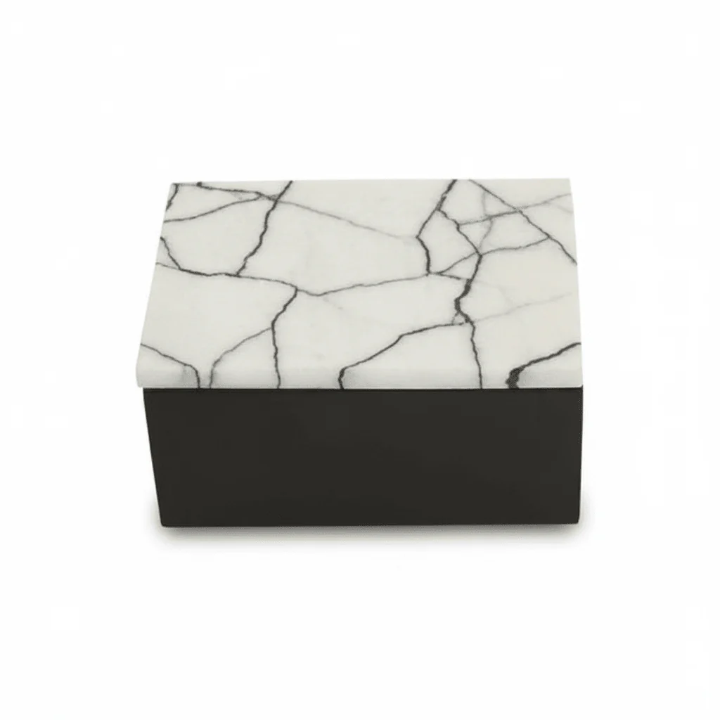 Marmara Large Marble Trinket Box