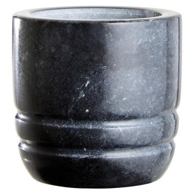 Marmore Black Marble Textured Mortar And Pestle - Image 9