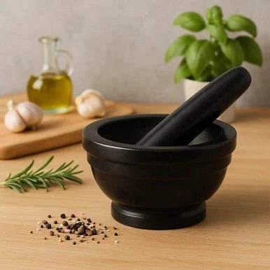 Marmore Brown Marble Mortar And Pestle - Image 13