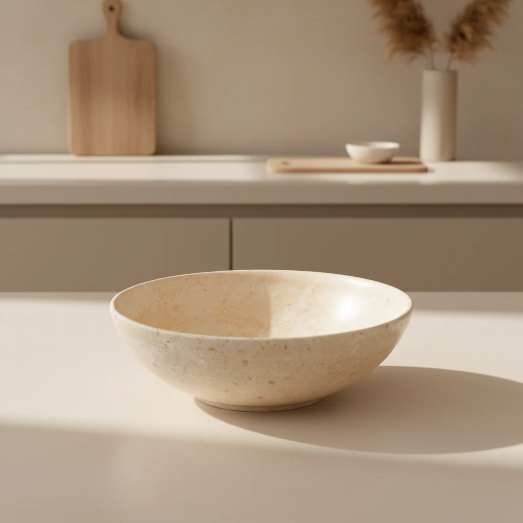 Marmore Cream Marble Bowl - Image 3