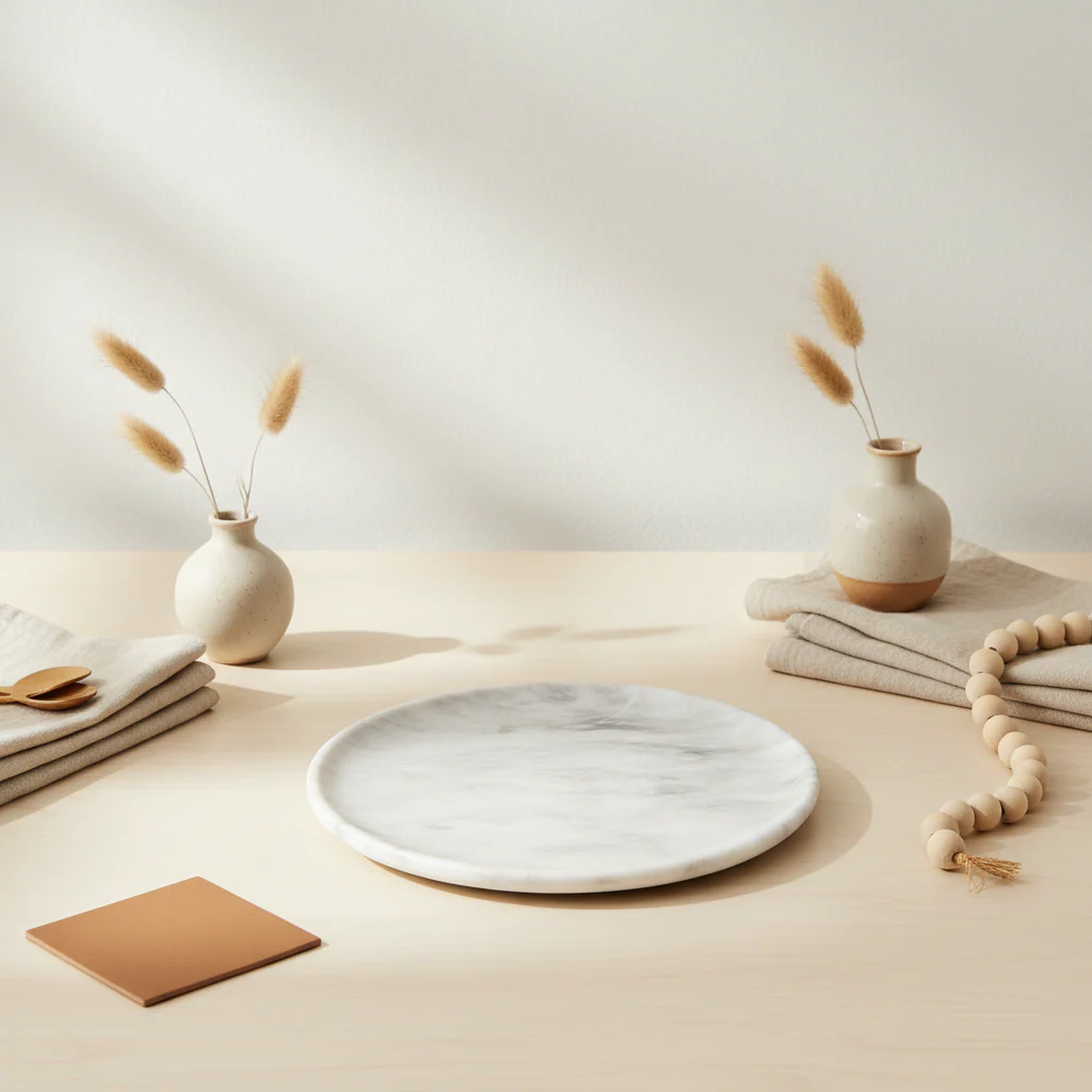 Marmore Round Marble Plate - Image 3