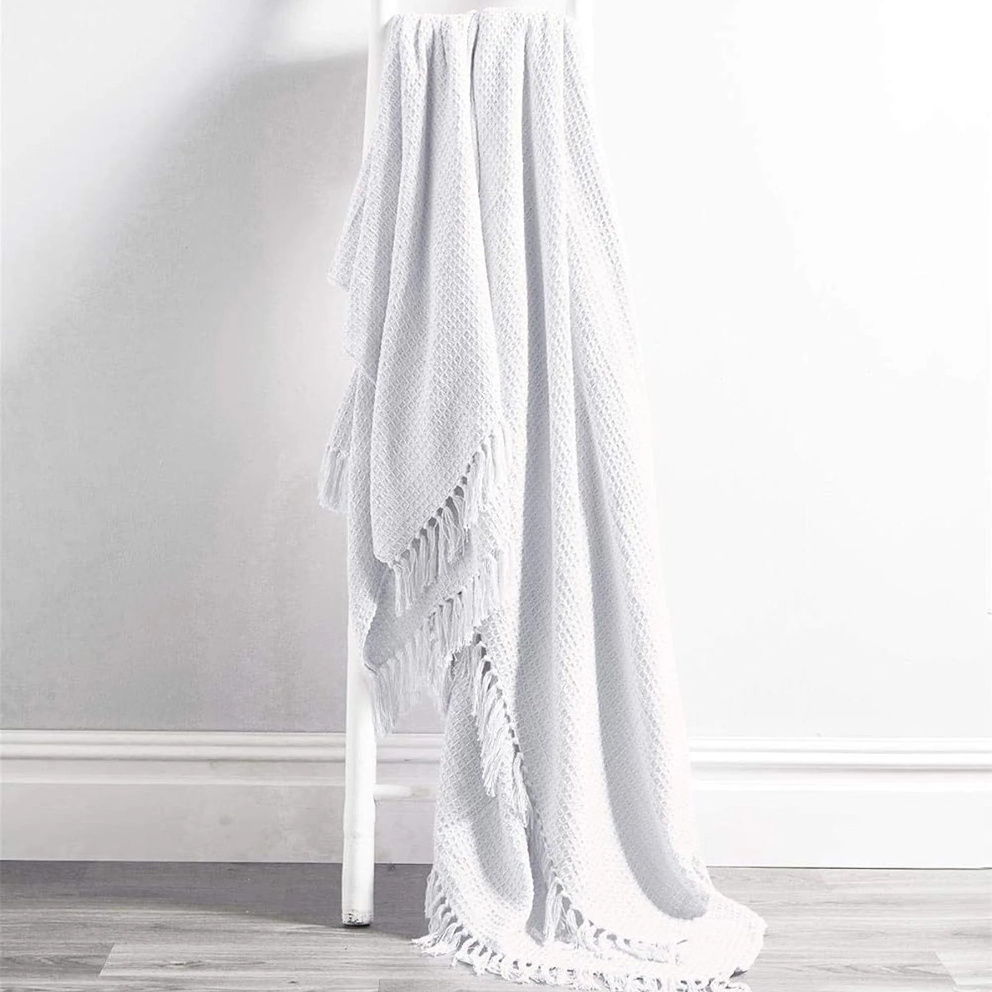 Marrakesh Eco-Friendly Super Soft Cotton Throws Lightweight Sustainable Recycled Cotton for Sofa Bed Chair Calming Colours - Image 25