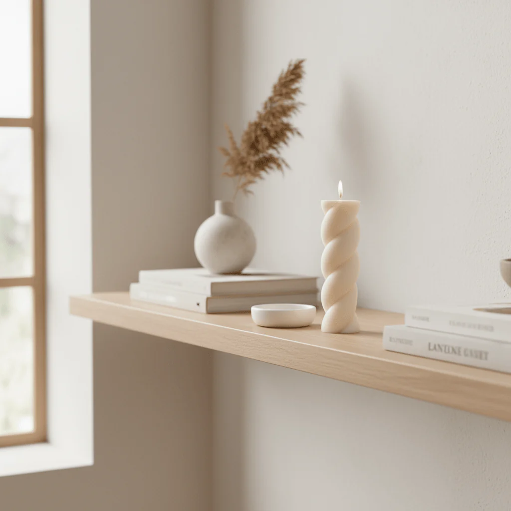 Marshmallow Shaped Pillar Candle - Image 3